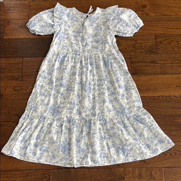 My Little Cozmo Blue Floral Kids Dress size 10
